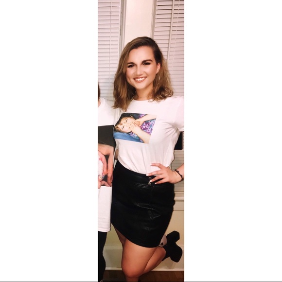 Free People Black Faux Leather Skirt *SUPER CUTE* - Picture 3 of 4